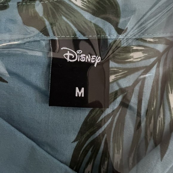 Mens‎ NEFF DISNEY Mickey Mouse Blue Floral Hawaiian Button Up Medium - NWT - Picture 4 of 8